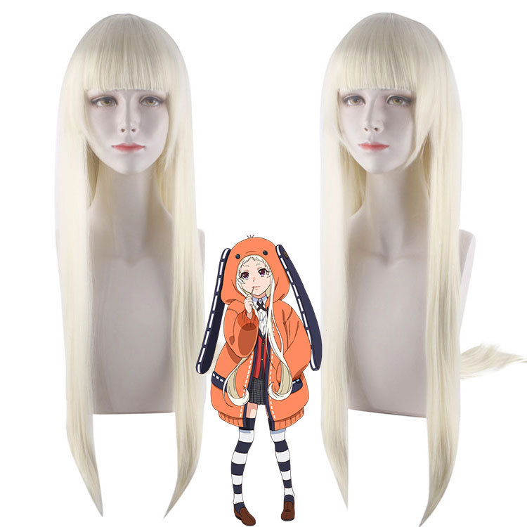 Lord Shengda's Abyss of Crazy Gambling Season 2 Yellow Spring Moon Luna Nai Luna Milk Golden cosplay Wig in stock