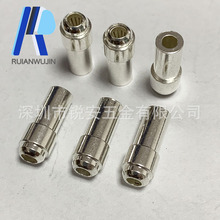 加工2.5冠簧插孔 镀银导电插针 美容仪器铜针插针镀银空心端子