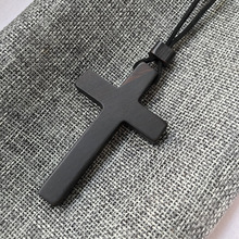 牺牲的爱工艺品乌木十字项链时尚休闲饰品木艺礼品