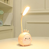 Creative cartoon cute LED night light for elementary school students for bedroom, folding reading, table lamp, new collection, eyes protection