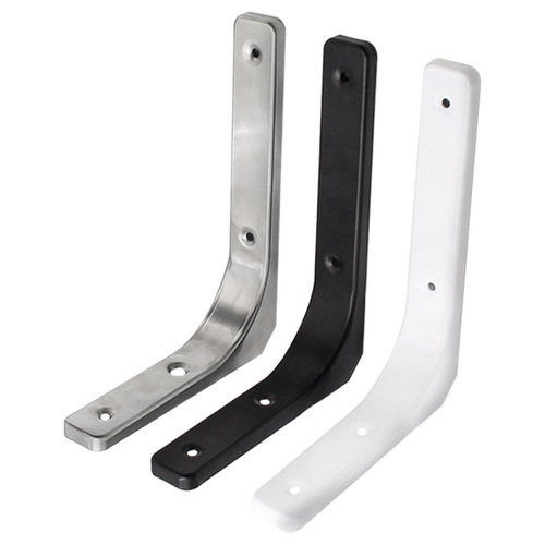 Zuogang Stainless Steel Curved Bracket Black/White Iron Bracket Wall Storage Rack Support Rack Hardware Wholesale