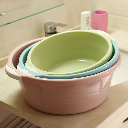 Factory direct sales thickened binaural washbasin plastic large laundry basin kitchen sink basin small children's footbath