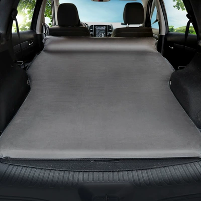 Vehicle-mounted inflatable bed — Foldableing Thick Sleeping Pad - deluxe-b-low-key-gray-arc