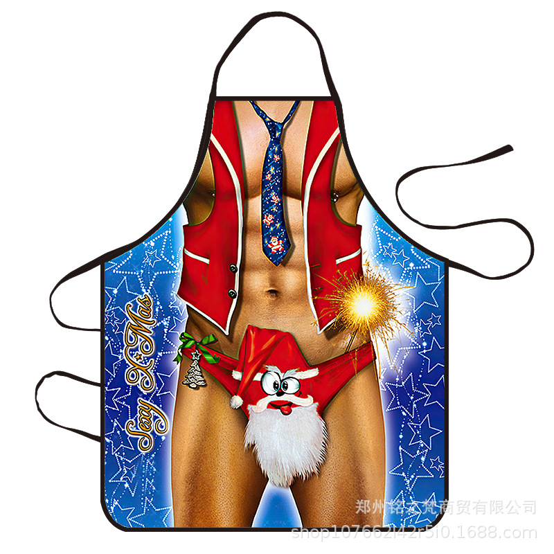 Suministro transfronterizo parodia Reunión Anual fiesta personalidad creativa divertido barbacoa catering invitado delantal fabricante en stock
