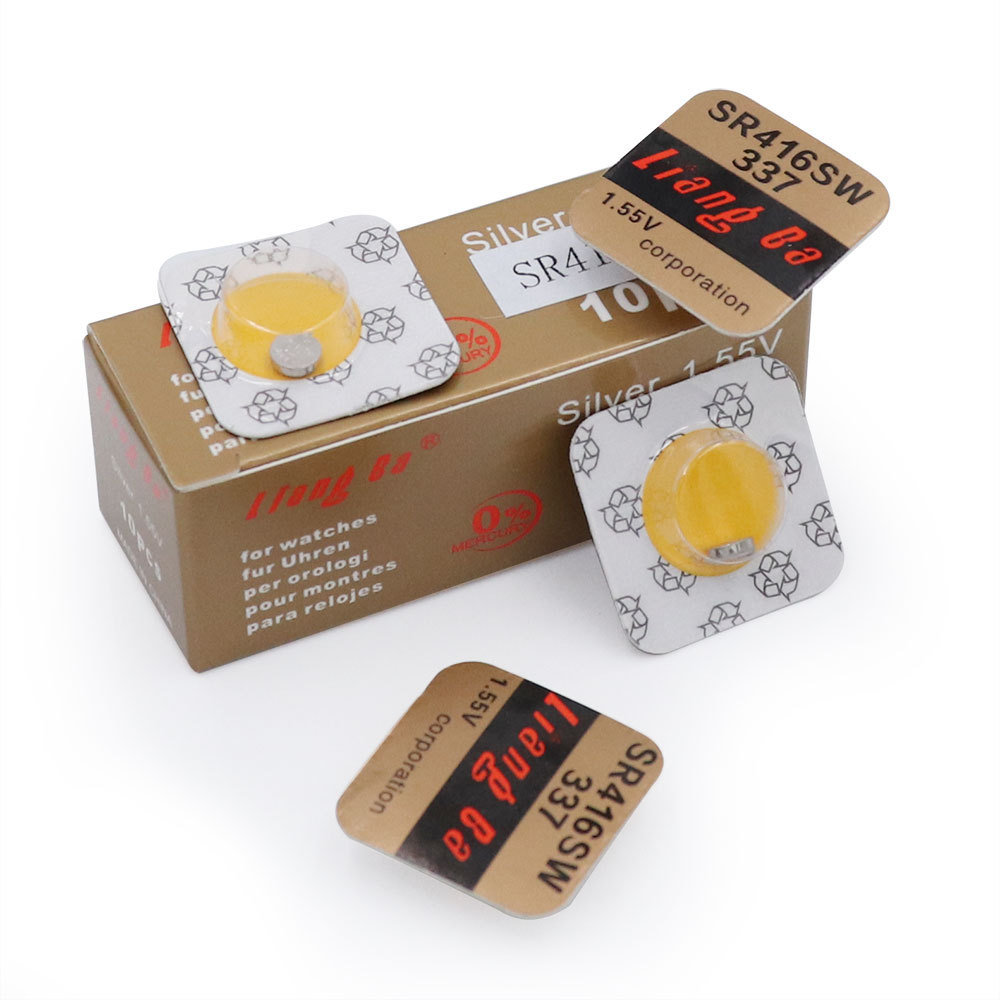 量霸SR416SW 氧化银337电池1.55V纽扣电池 耳机专用电池 厂家直供