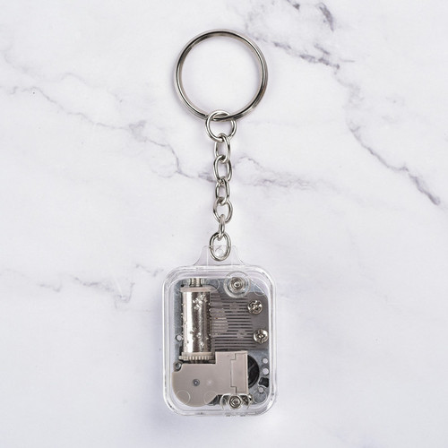 Keychain Pendant Music Box Music Box Creative Gift Wholesale Travel Souvenir DIY Sky City