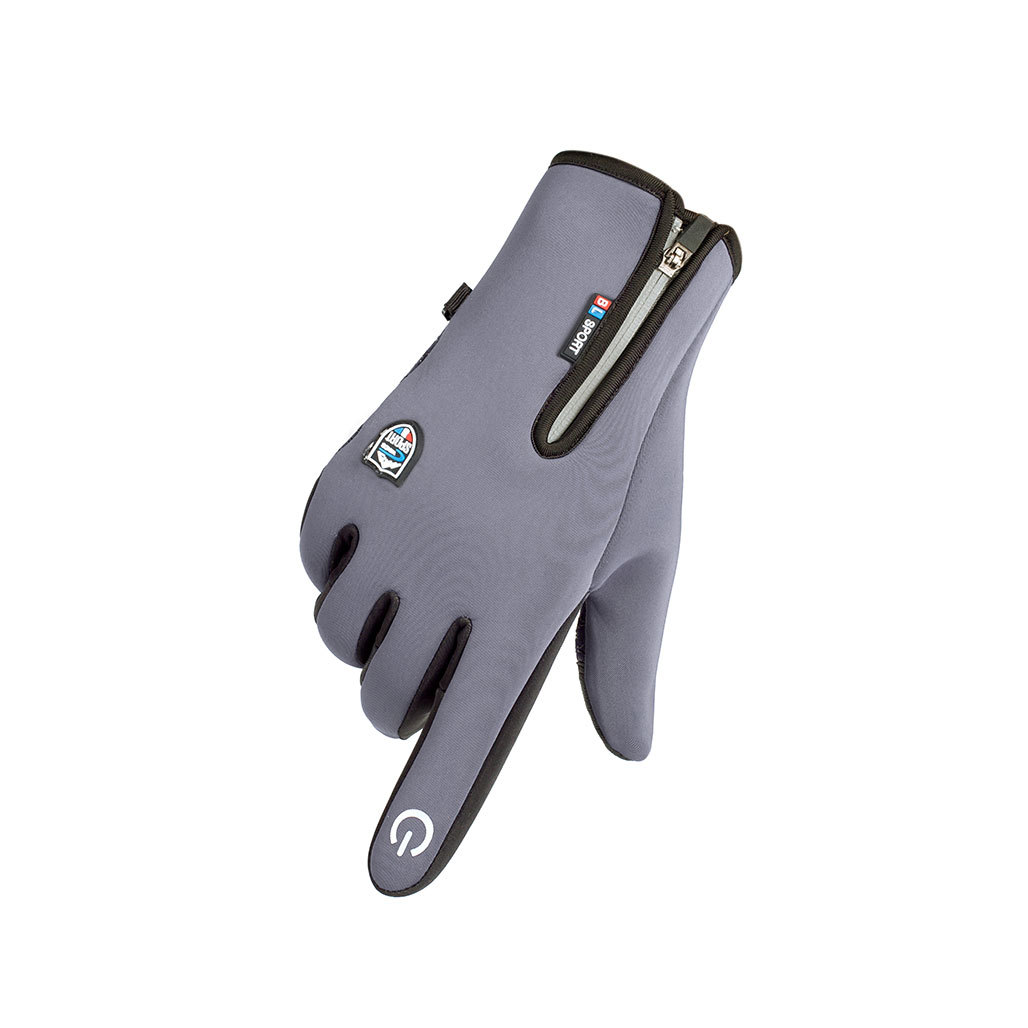 Otoño e Invierno cálido guantes fitness viento impermeable pantalla táctil antideslizante engrosada equitación coche eléctrico al aire libre equitación deportes guantes