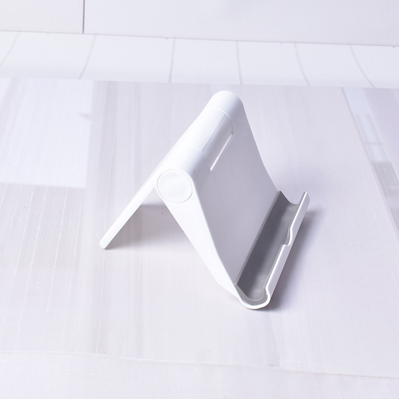 Soporte de teléfono móvil de plástico en stock tableta de teléfono móvil soporte plegable universal soporte de teléfono móvil de escritorio de publicidad impreso LOGO