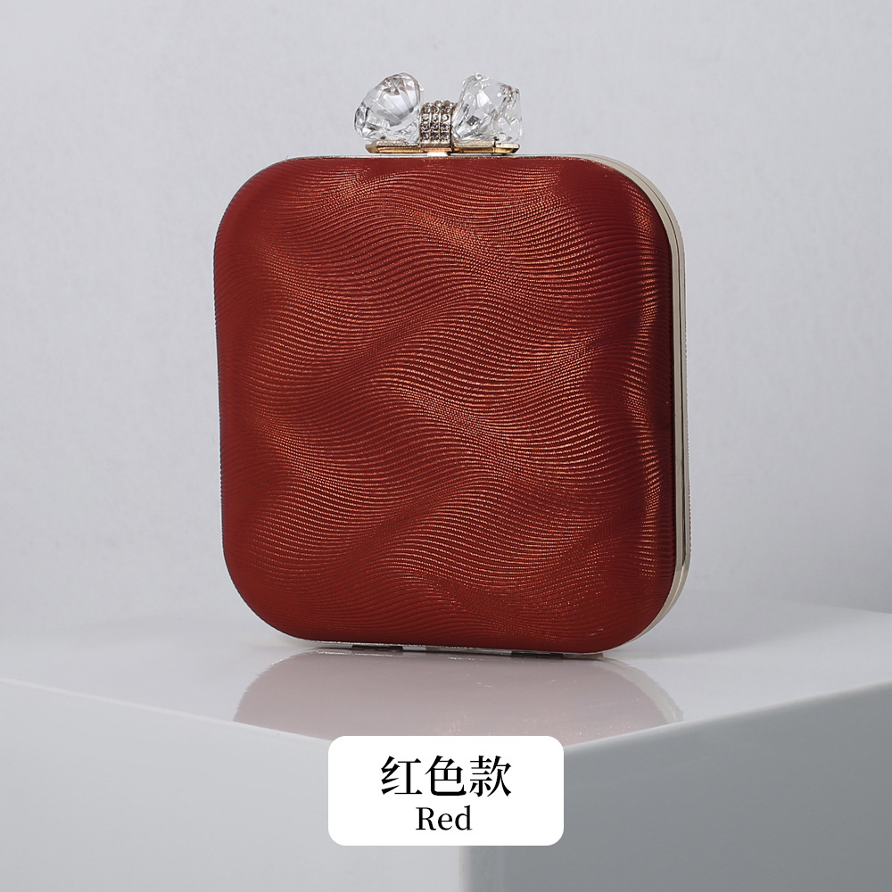 Bolso de mujer de moda transfronteriza exquisita hebilla de diamante bolso de noche vestido de fiesta elegante bolso de hombro del embrague del todo fósforo