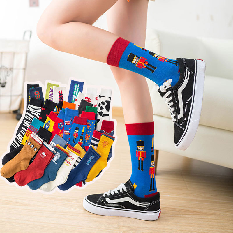 2025d Socks For Men Women, Long High Tube, Hip-Hop Autumn And Winter, College Style, Plus Size, Skateboarding, Sports, Korean_voghion.com