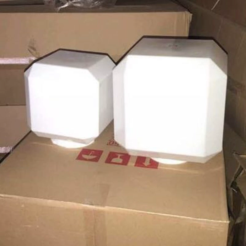 Белая акриловая квадратная колонна фара кожух шар белая крышка Ландшафтный садовый светильник газонная сферическая лампа