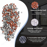 Один -клик для водного бустера душевой душевой душевой душевой отображение Руковолочное водонагреватель Фильтрация очистки воды.