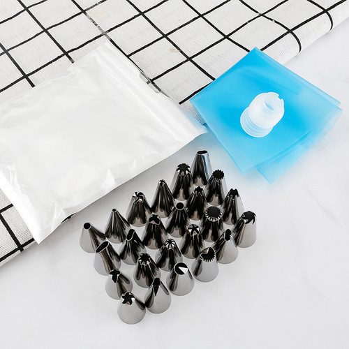 26 pieces of decorating nozzles, cake decorating nozzles, decorating bags, cream baking tool set, cream nozzles, EVA decorating bags