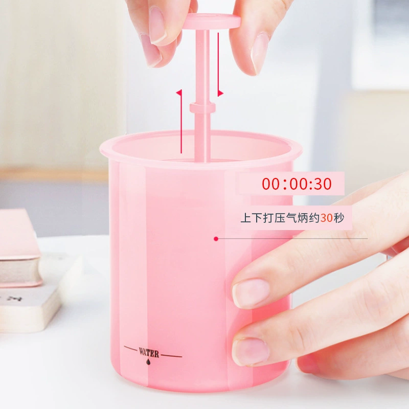 Face foam maker cup, portable travel bubbler, manual cleansing foam whisk, compact 7.32×6.01×6.11 cm