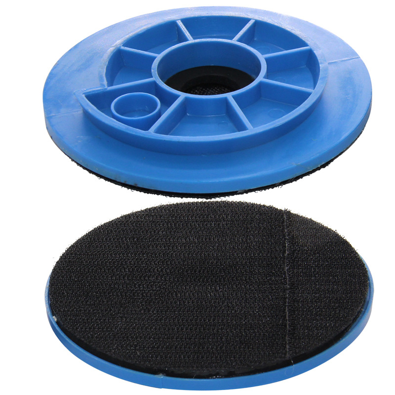 4-6寸磨片泡沫吸盘 自粘盘 抛光粘盘托盘魔术贴盘蜗牛扣右旋