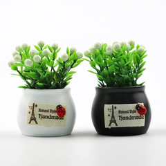 Creative Car Ornament Lucky Fruit Simulated Plant Pot Plant Car Solid Aroma Green Fresh Car Decor