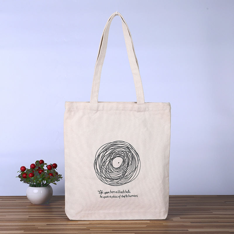 简约上班单肩式帆布棉布袋 培训补习广告宣传棉布袋可定货印logo