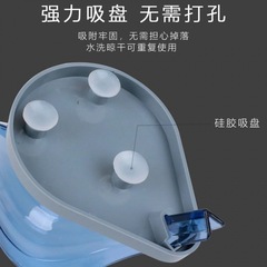 Leaf Soap Dispenser without Drilling, Leaf-Shaped Wall-Mounted Soap Holder, Creative Adhesive Soap Dish, Bathroom Drainage and Storage Solution