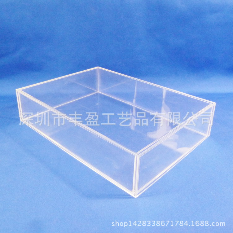 手工粘接有机玻璃盒子 透明亚克力盒子生产厂家