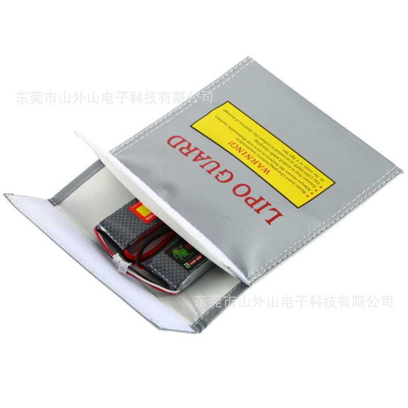 Fabricante en stock bolsa a prueba de explosiones de la batería de litio de alta temperatura de almacenamiento resistente bolsa de protección de seguridad retardante de llama multifuncional bolsa de protección contra incendios