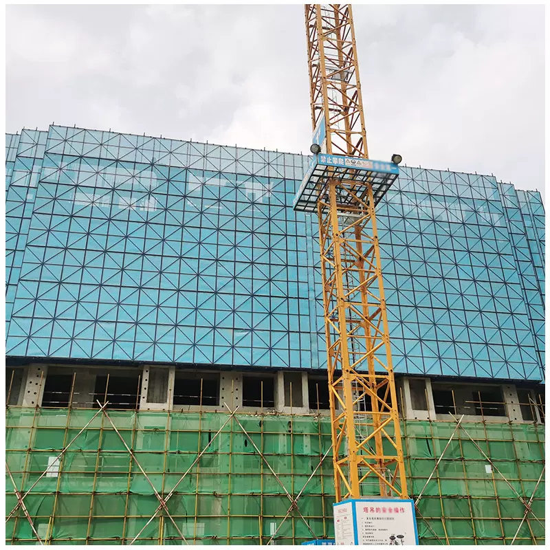 高层施工外架爬架网工地米字型防护网封闭圆孔网高空防坠钢板网