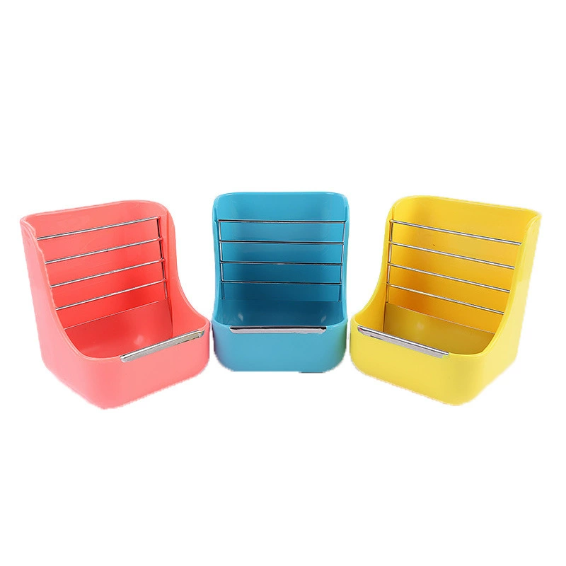 Соломенная подставка «Два в одном» миска для еды кролик Тоторо морская свинка с защитой от укусов металлическая окантовка [маленький размер] Гальваническая вилка