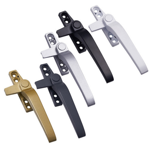 Type 50 aluminum alloy door and window handle, curtain wall hung window handle, outward-opening window 7-character window lock, casement window handle