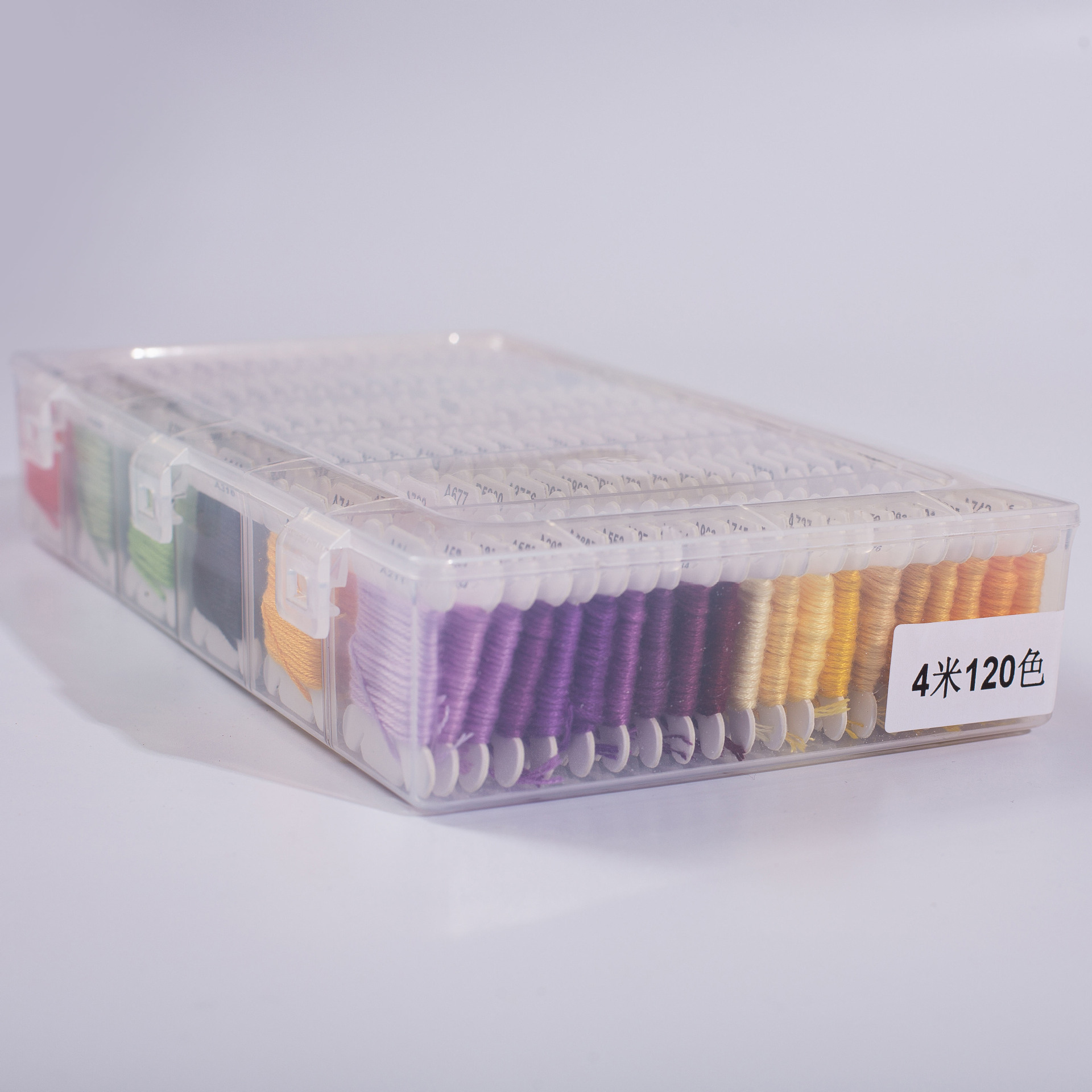 Hilo de punto de cruz 24/50/100/150/200 bordado en caja hilo 8 m/unid Venta caliente DIY hilo con accesorios