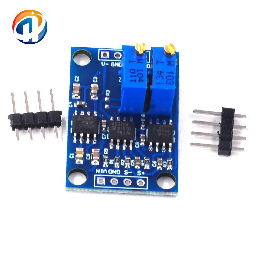 High -precision micro -volt voltage voltage amplifier small signal instrument AD620 transmitter