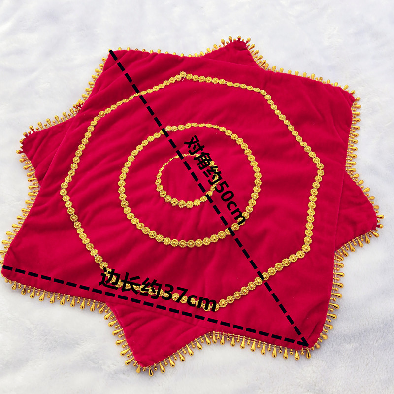手绢花舞蹈广场舞红手帕儿童考级八角巾成人东北扭秧歌跳舞手绢