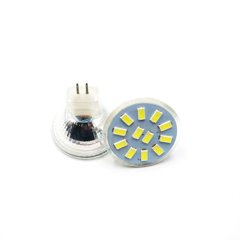 Бытовая Светодиодная лампа Cup MR11 Glass Cup 12V 24V широкое давление 12smd 5730 Positive Белый теплый белый