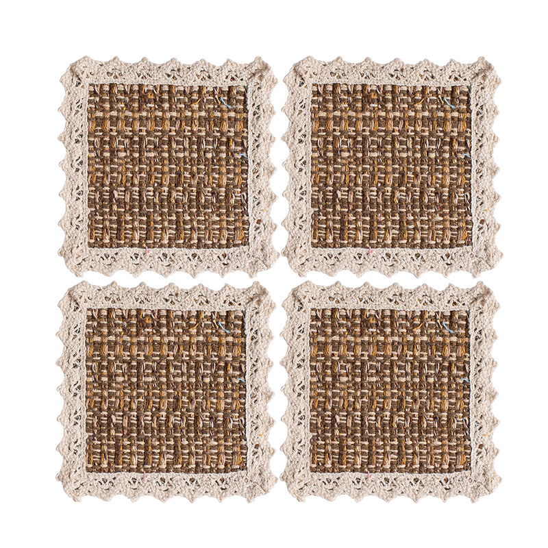 Finished Linen Coaster 01(4 small)