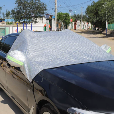 snow cover snow cover winter: Car snow shield - half-cover-thick-type-strap-type