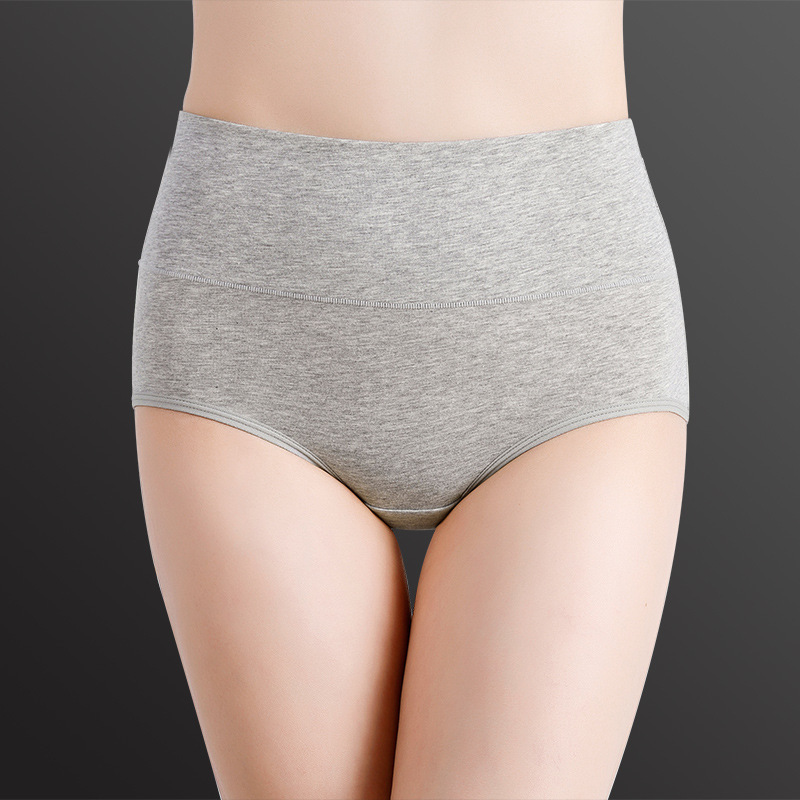 Women's Pure Cotton Antibacterial Crotch High-Waisted Tummy Control Hip-Lifting Breathable Large Size Triangle Briefs Slim Fit Antibacterial Breathable Women's Pure Cotton Antibacterial Crotch High-Waisted Tummy Control Hip-Lifting Breathable Large Size Triangle Briefs Slim Fit Antibacterial Breathable