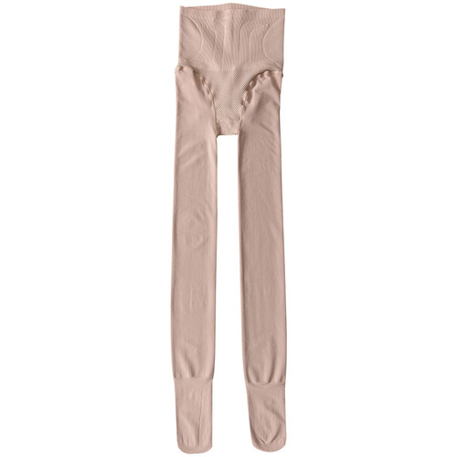 Spring and autumn thin velvet high-waisted one-piece pants, bare-leg pantyhose, belly-controlling butt-lifting pocket leggings, factory direct sales