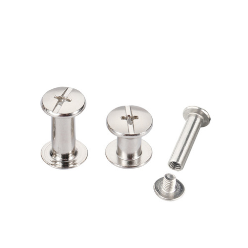 Male and female nails, binding locking rivets, nickel-plated male and female locking album screws