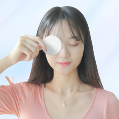 工廠直供全棉卸妝棉片美容院專用薄款棉乾濕兩用一次性圓形化妝棉