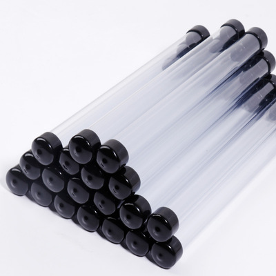 pvc transparent Storage packing Plastic Storage Circular tube tool Pencil Storage Straight
