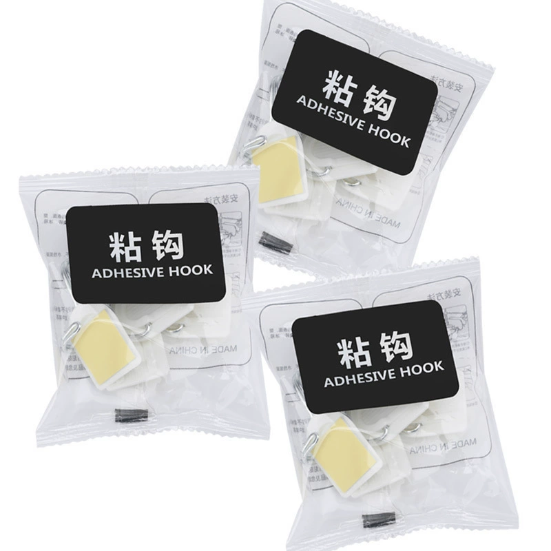 6 шт. Крючок креативный пластиковый крючок задний белый бесшовный липкий крючок Подарочный крючок маленький крючок оптовая продажа