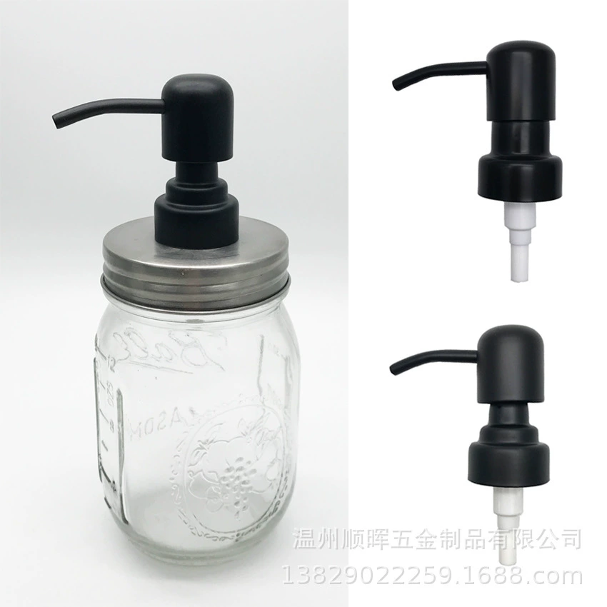 Металлическое дезинфицирующее средство для рук Пресс-насос из нержавеющей стали Эмульсионный насос Голова Косметическая насадка для бутылки молока Отель Ванная комната Группа