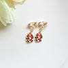 Cute earrings, fresh children's short ear clips, simple and elegant design, no pierced ears, internet celebrity