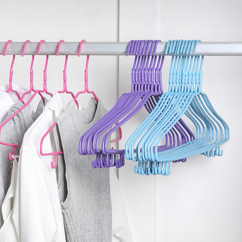 가정용 옷걸이 금속 담근 플라스틱 건조 걸이 옷 미끄럼 방지 건조 랙 대담한 후크 원활한 옷걸이 방풍 걸이