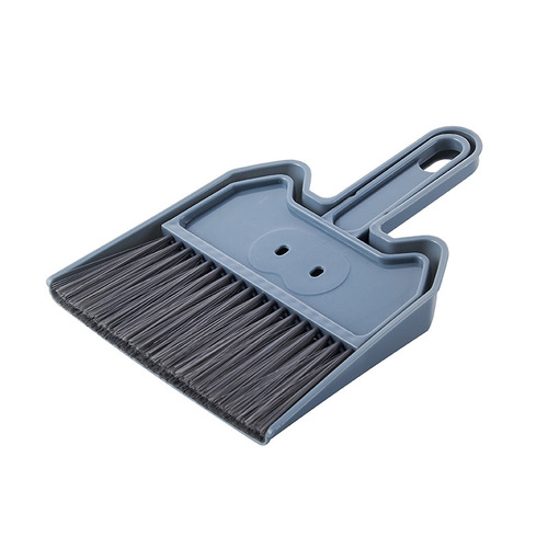 F374 Home Desktop Mini Broom Keyboard Cleaning Brush Small Broom Set with Dustpan Computer Debris Brush