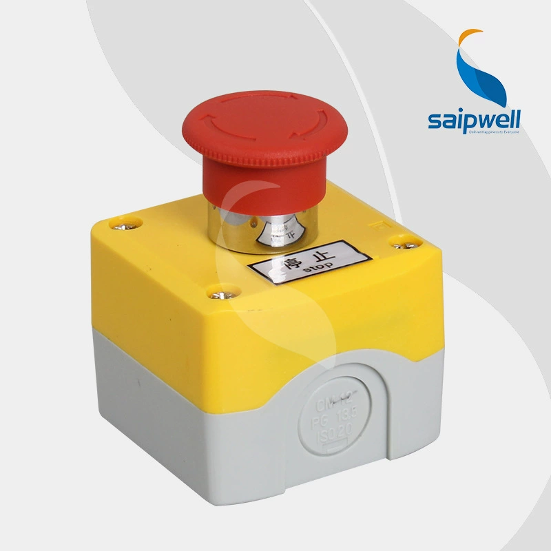 1 Hole Waterproof button control box machine next to the light button operation box emergency start stop switch button box