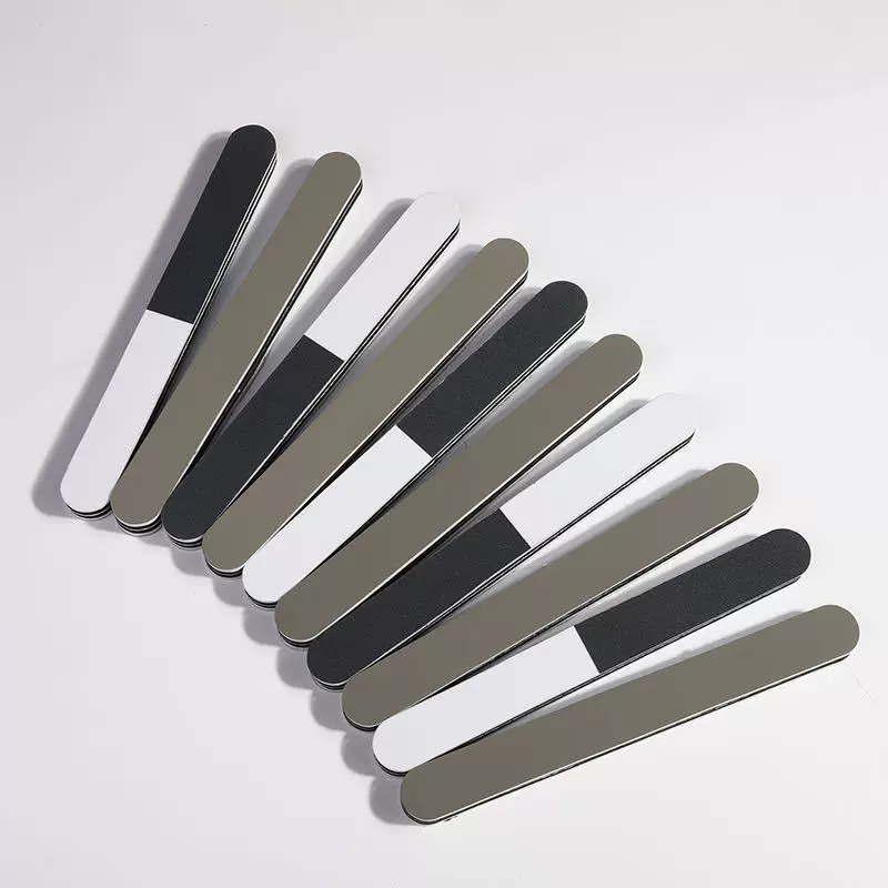 厂家现货3面抛光条 专业美甲打磨抛光锉 加厚黑白灰指甲抛光工具