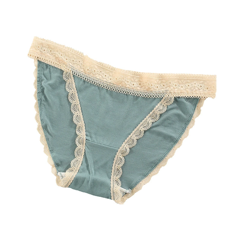П Colored sexy lace pants, french style