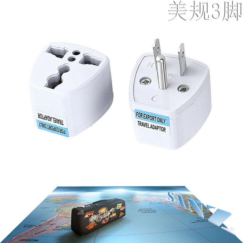 Factory direct sales US 3 Pin power conversion plug applicable to North American national standards
