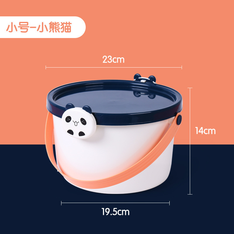 子供のおもちゃの貯蔵箱の積み木の収納桶は蓋の漫画のかわいい赤ちゃんを持ってお弁当箱のプラスチックのかごを持って整理します。|undefined