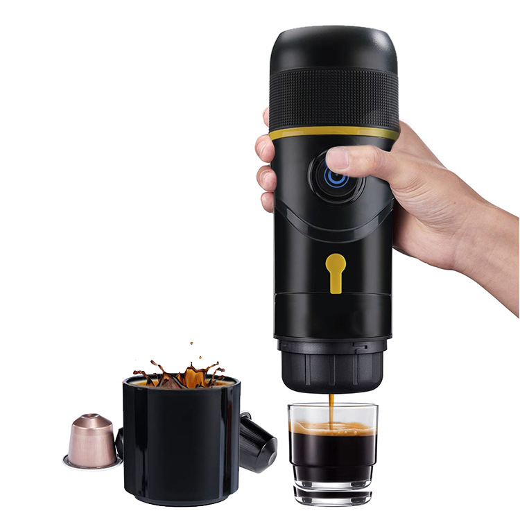 Venta directa de fábrica italiano coche cápsula cafetera eléctrica portátil al aire libre viaje hogar máquina espresso