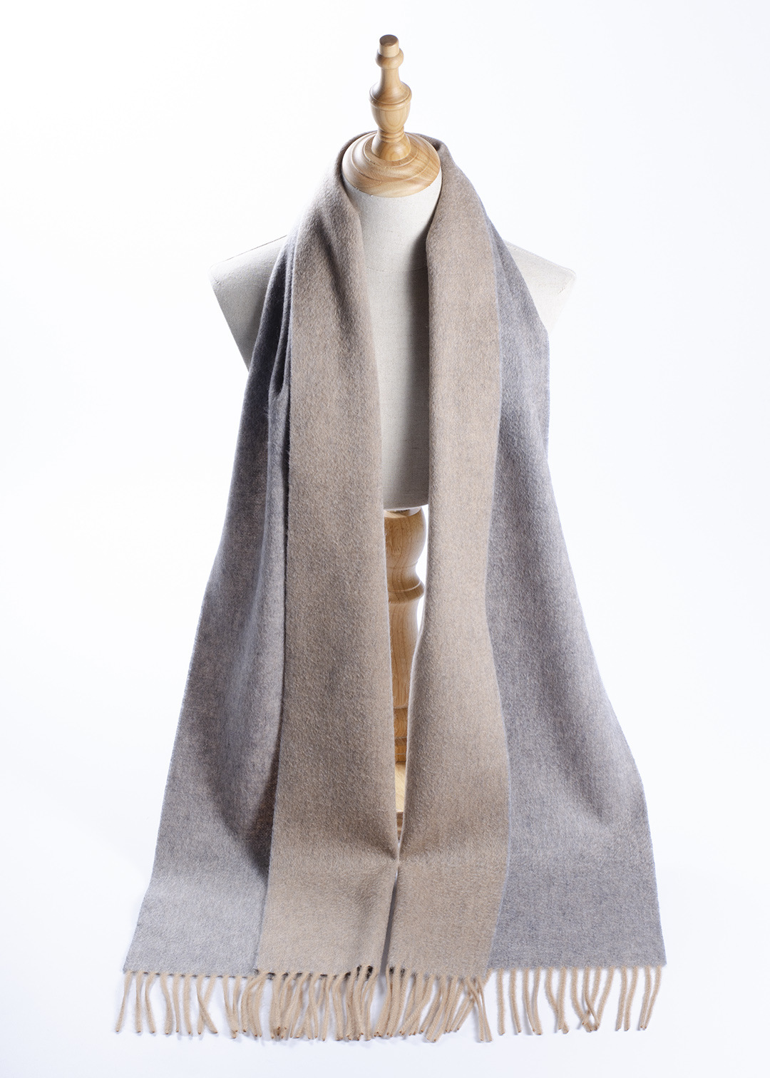 Inner Mongolia fábrica al por mayor de cachemira pura 30 bufanda ancha de dos colores falso de doble cara 35 de ancho hombres y mujeres de otoño e invierno de espesor medio